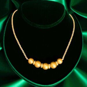 Vintage Trifari Beads & Crystals Choker Necklace